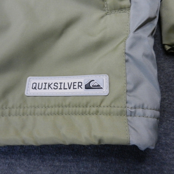 Quicksilver Jacket Mens Size Medium Insulated Nylon Bomber Collared Mock Neck - Picture 2 of 12